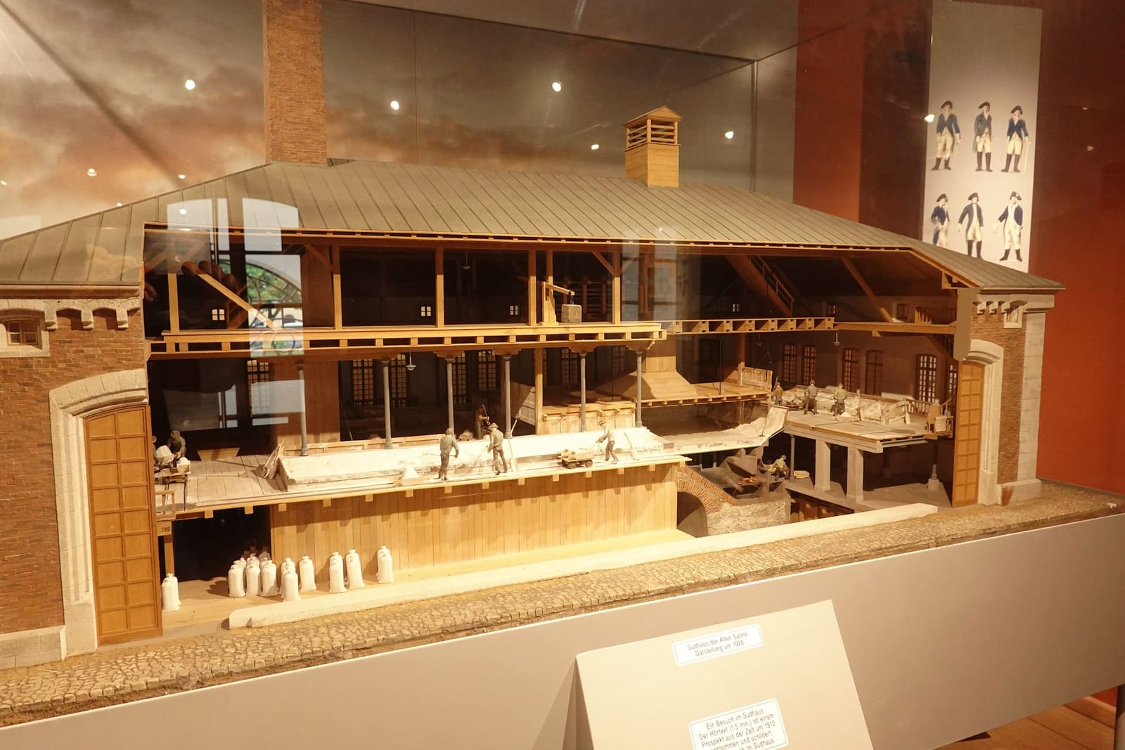 Ein Museumsmodell des historischen Sudhauses der Alten Saline in Bad Reichenhall